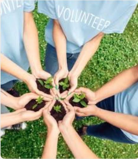 Volunteers mentoring young women